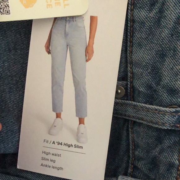 NWT Abrand High Waisted Slim Jeans - Picture 8 of 10